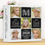 Chic Graduate 5 Photo Album Scrapbook Graduation 3 Ring Binder<br><div class="desc">Graduation Photo Album & Graduate Memory Book ~ modern and elegant photo collage graduation photo album. Customize with 5 of your favorite senior or college photos, and personalize with monogram initial, name, graduating year, high school or college initials. These unique trendy and stylish graduation binders will be a treasured keepsake....</div>