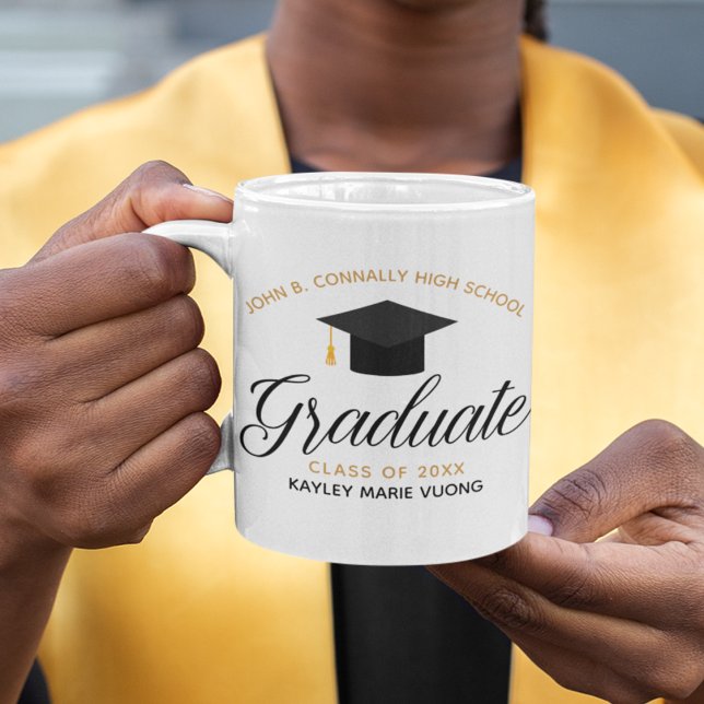 Chic Graduate Personalized Graduation Gift Coffee Mug (Creator Uploaded)