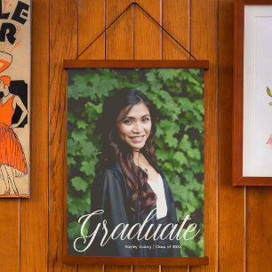 Chic Graduate Photo 2026 Graduation Portrait Hanging Tapestry