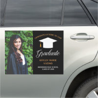 Chic Graduate Senior Photo Graduation Announcement
