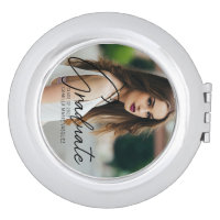 Graduations Gift Compact Mirror Engraved Monogram Mirror 