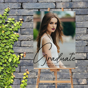 Chic Graduation Photo Personalized Party Foam Board