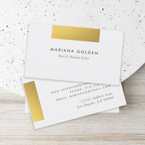 Chic Graphic Gold Designer Business Cards III