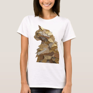 Chic Gray ABSTRACT ART Graphic Design T-Shirt