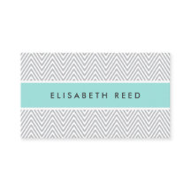 Chic gray chevrons aqua blue professional profile