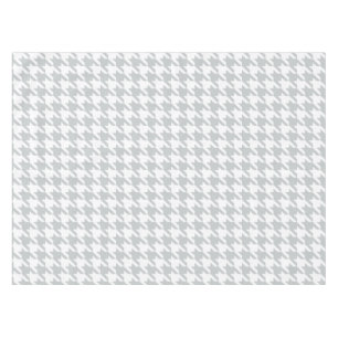 Chic gray dogtooth houndstooth pattern tablecloth