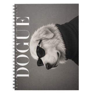 Chic Great Pyrenees Fashion Dog Art Notebook