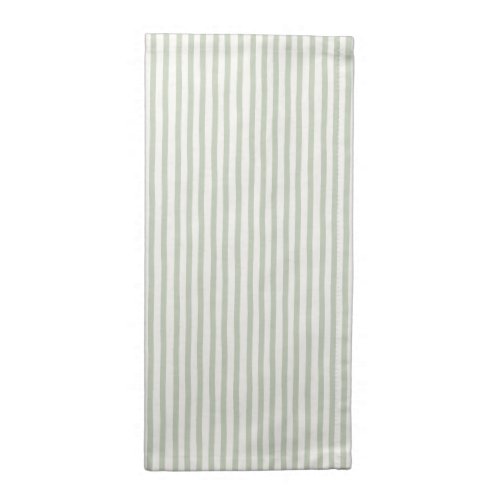 Chic Green White Stripes Cloth Napkin