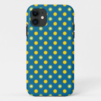 Chic Green, Yellow Polkas iPhone 5/5s Xtreme Case