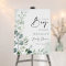 Chic Greenery Eucalyptus Boy Baby Shower Welcome