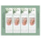 Chic Greenery Funeral Bookmark Template