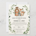 Chic Greenery Woodland Animals Baby Shower by Mail