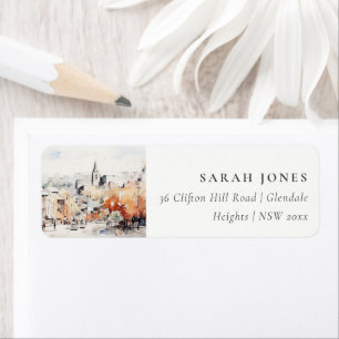 Chic Greenville South Carolina Landscape Address Label
