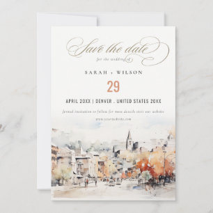Chic Greenville South Carolina Landscape Wedding Save The Date