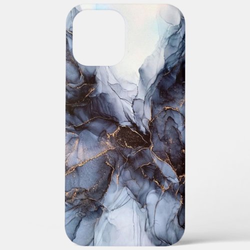 Chic grey navy blue marble      Case_Mate iPhone c iPhone 12 Pro Max Case