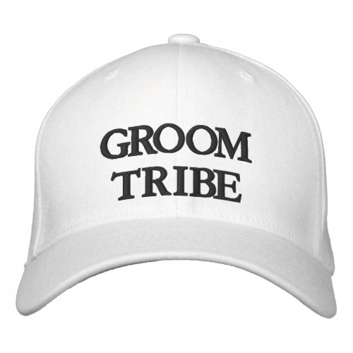 Chic Groom Tribe black and white Embroidered Baseball Cap