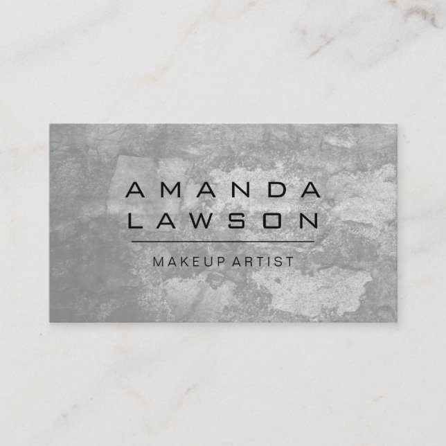 Chic Grunge Gray (appointment) Appointment Card (Front)