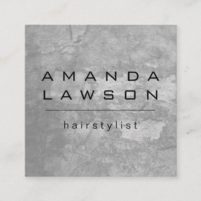 Chic Grunge Gray (appointment) Appointment Card (Front)