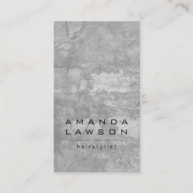 Chic Grunge Gray (appointment) Appointment Card (Front)