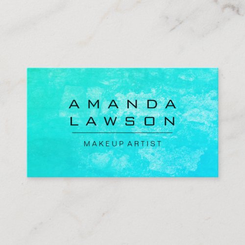 Chic Grunge Turqoise appointment Appointment Card