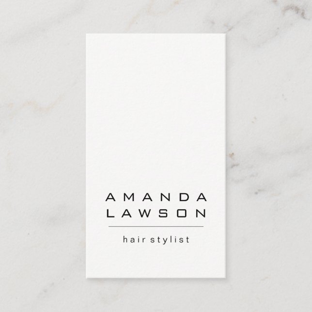 Chic Grunge White Gray (appointment) Appointment Card (Front)