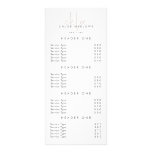 Chic Hair Stylist Beauty Salon Price List Rack Card