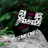 Chic Hair Stylist Business Card