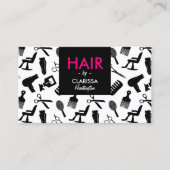 Chic Hair Stylist Business Card (Front)