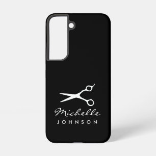 Chic hairdresser barber shears logo samsung galaxy s22 case