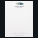 Chic Hand drawn blue gray watercolor feather V1 Letterhead<br><div class="desc">This hippie hand drawn blue and gray watercolor feather DESIGN will show your boho chic side! A perfect letterhead/stationery for any profession: consultant, blogger, writer, designer, event planner, wedding planner, lawyer, boutique, shop, manicurist, hair stylist, stylist, nail artist, nail , beauty, beautician, fashion professions. Use the optional field to add...</div>