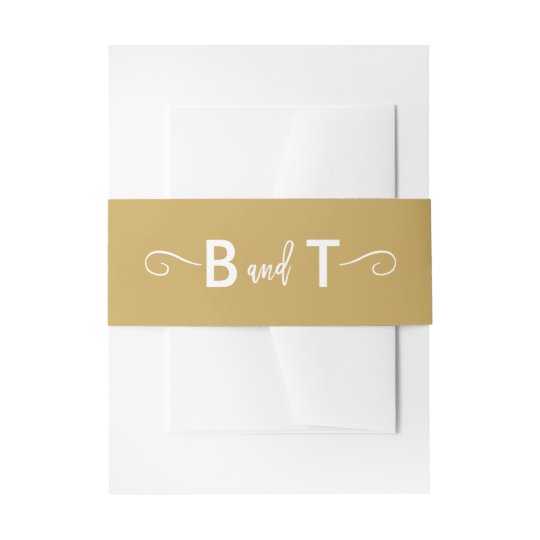 Invitation Belly Bands Zazzle