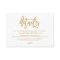 Chic Hand Lettered Gold Wedding Details Enclosure