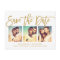 Chic Hand Lettered Save The Date Photo Collage