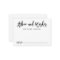 Chic Hand Lettered Wedding Advice and Wishes Card
