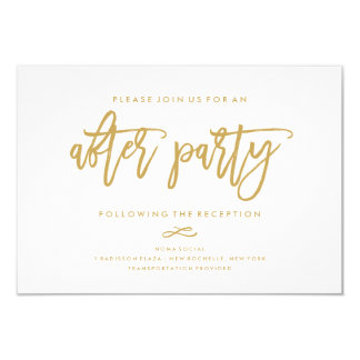 After Wedding Party Invitations Announcements Zazzle Chic Hand Lettered Wedding After Party Invitation