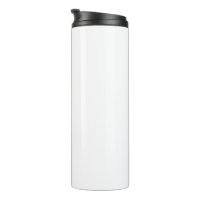 Chic Handwriting Black White Plain Minimalist Thermal Tumbler