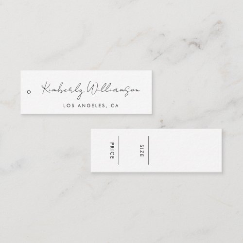 Chic Handwritten Script Price Hang Tag