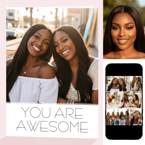 Chic Happy Birthday 8 Photo Best Friend Modern