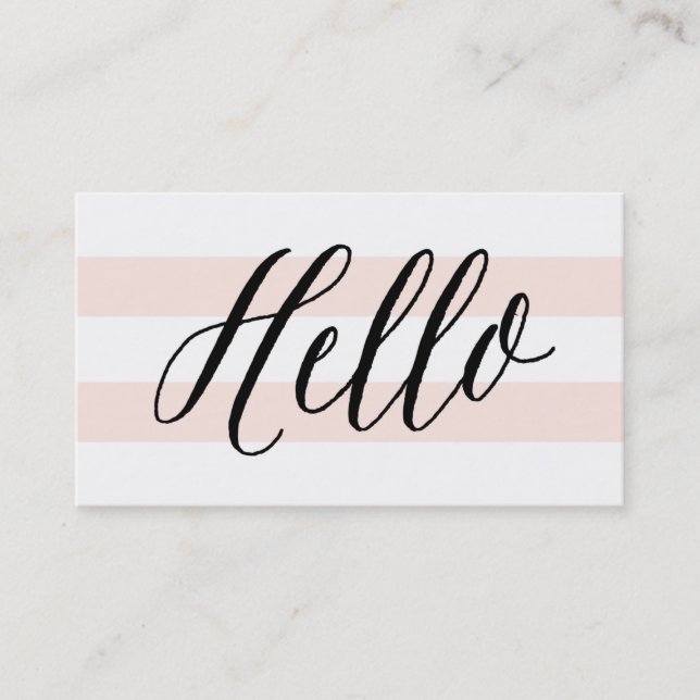 Chic Hello | Business Cards (Front)