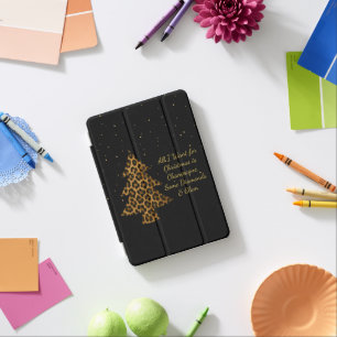 Chic Holiday Leopard Tree Design iPad Mini Cover