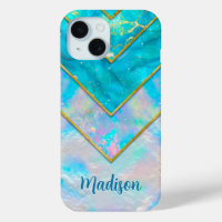 Chic holographic girly stylish blue