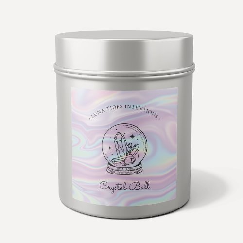 Chic Holographic Magical Intention Candles Label