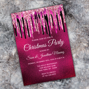 Hollywood Christmas Party Invitations & Invitation Templates