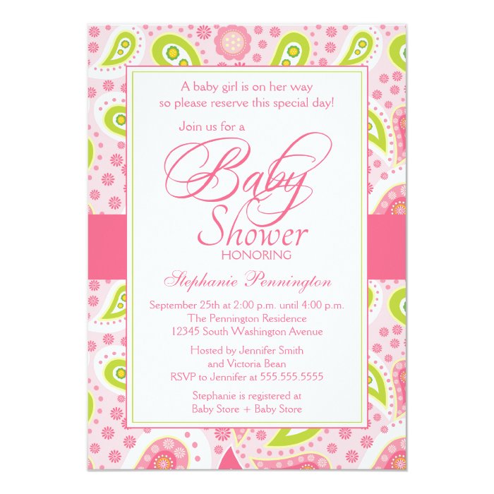 Paisley Baby Shower Invitations 7