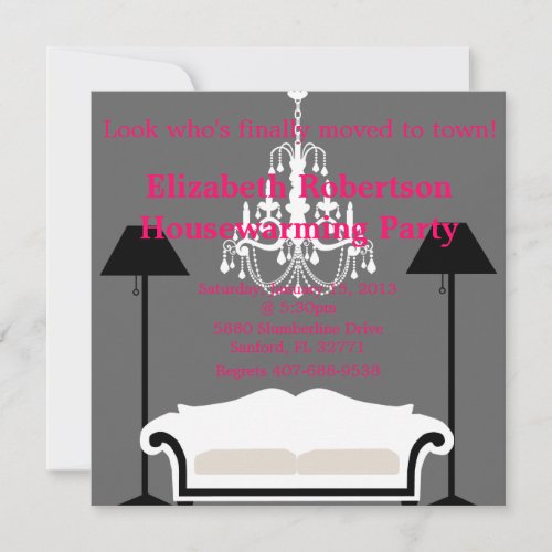 Chic Housewarming invitation