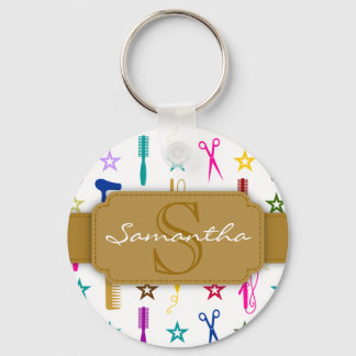 Chic Hues Multicolor Custom Keychain