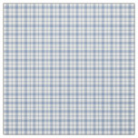 Chic Indigo Blue White Preppy Check Fabric