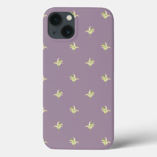 Chic iPad Case: Lilies of the Valley on Mauve iPhone 13 Case