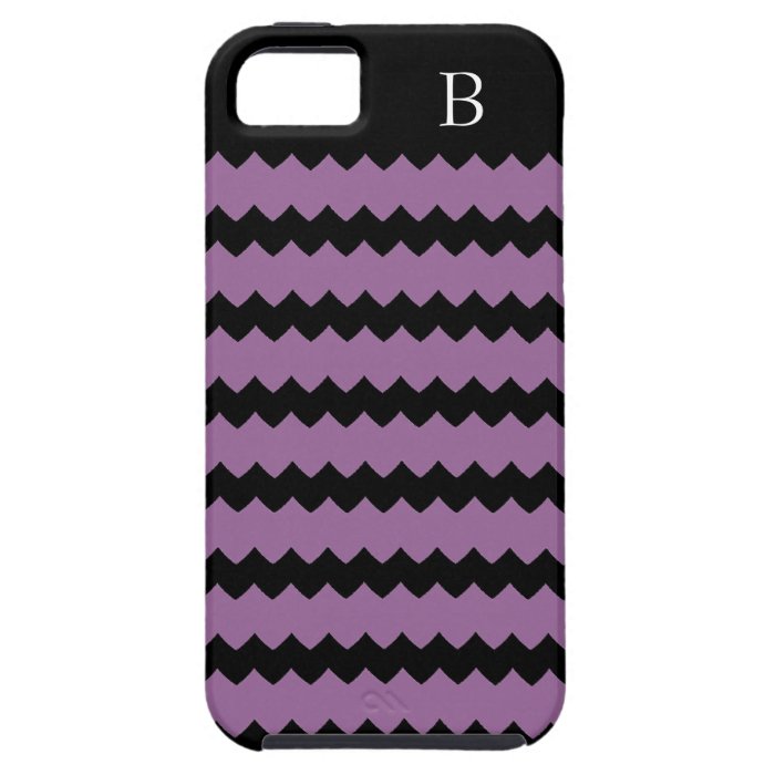 CHIC IPHONE5 CASE _RADIANT ORCHID/BLACK STRIPES iPhone 5/5S CASES