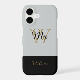 CHIC iPhone 7 CASE_"MR" SILVER/GOLD/BLACK 17 Case